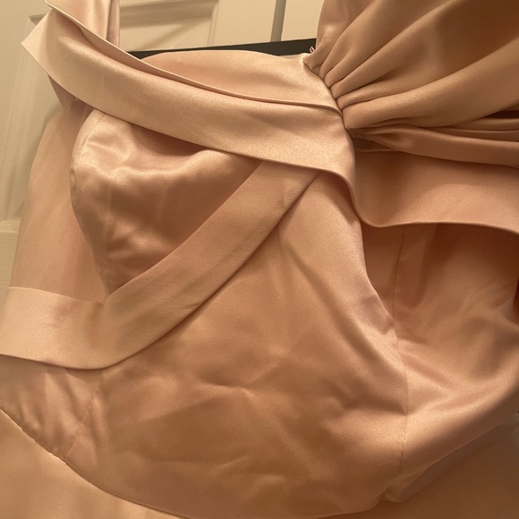 Aline evening blush colored dress - Picture 3 of 16